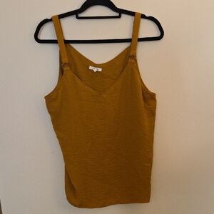 Maurices Mustard Dressy Tank Top